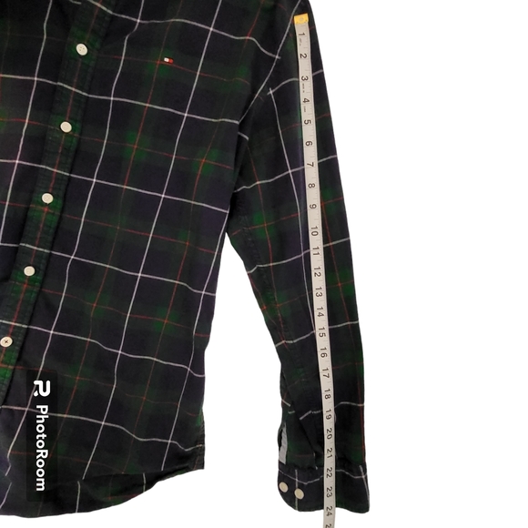 Tommy Hilfiger Men's Size Large Plaid Long Sleeve Button Up Shirt - Picture 7 of 8
